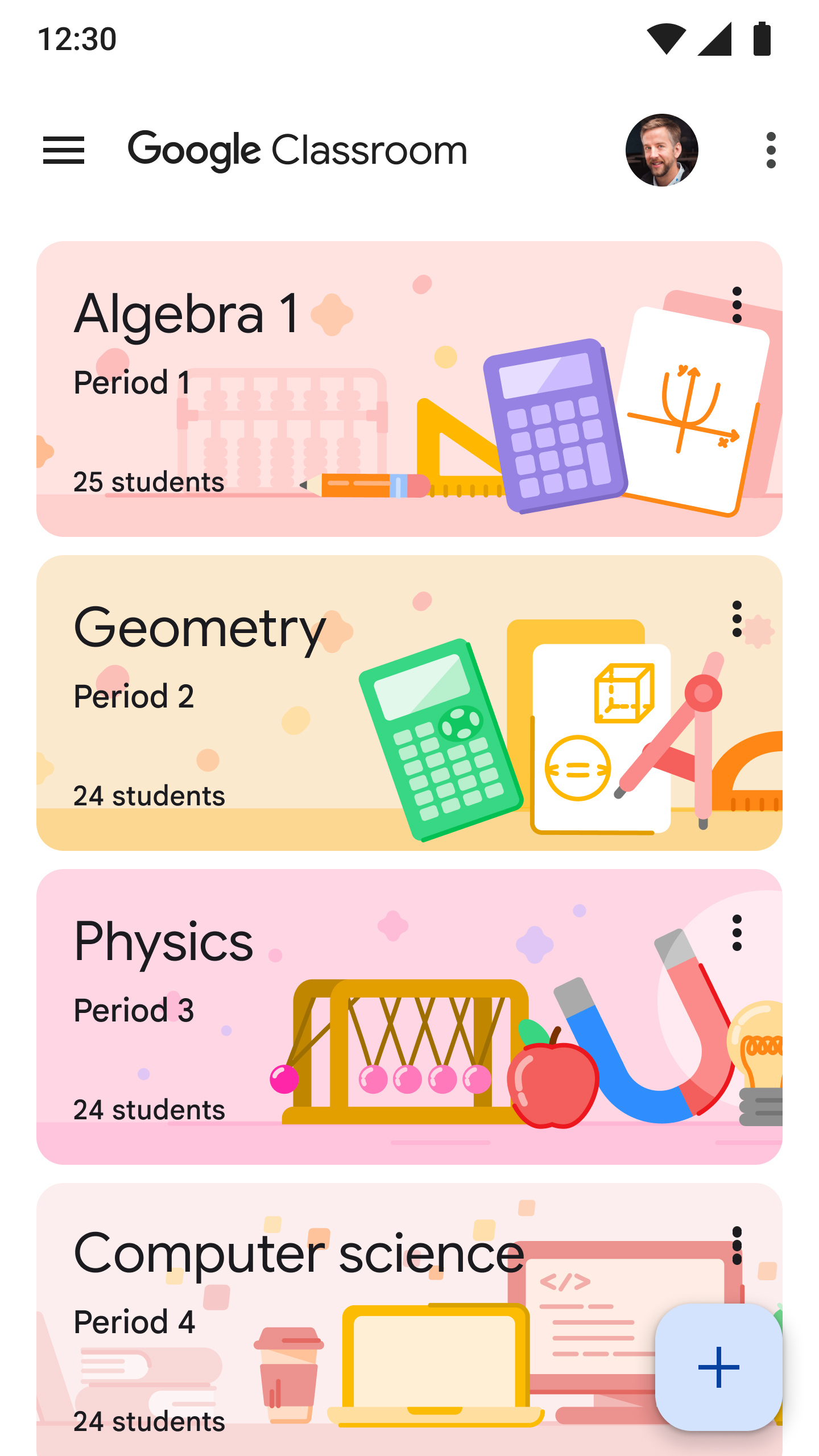 اسکرین شات 1 برنامه Google Classroom