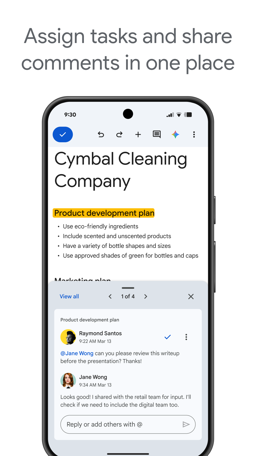 اسکرین شات 3 برنامه Google Docs