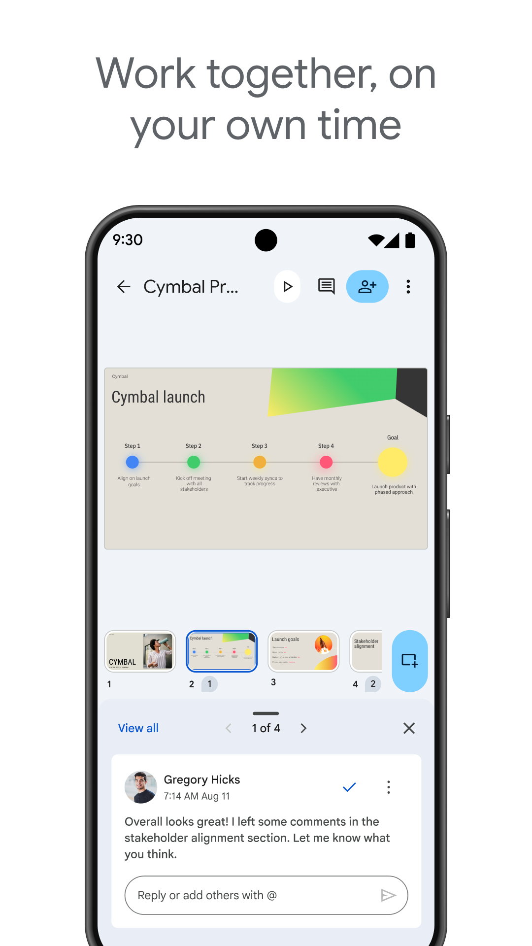 اسکرین شات 3 برنامه Google Slides