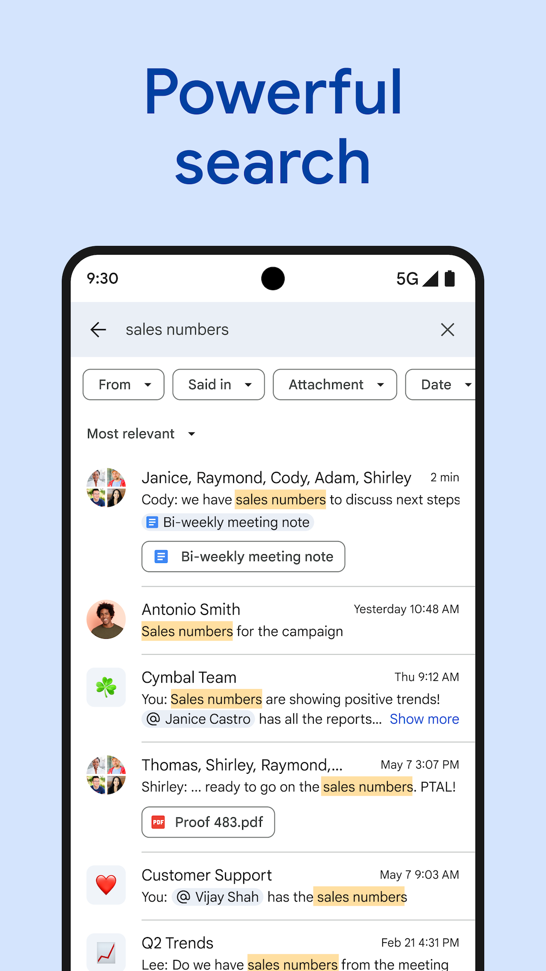 اسکرین شات 4 برنامه Google Chat