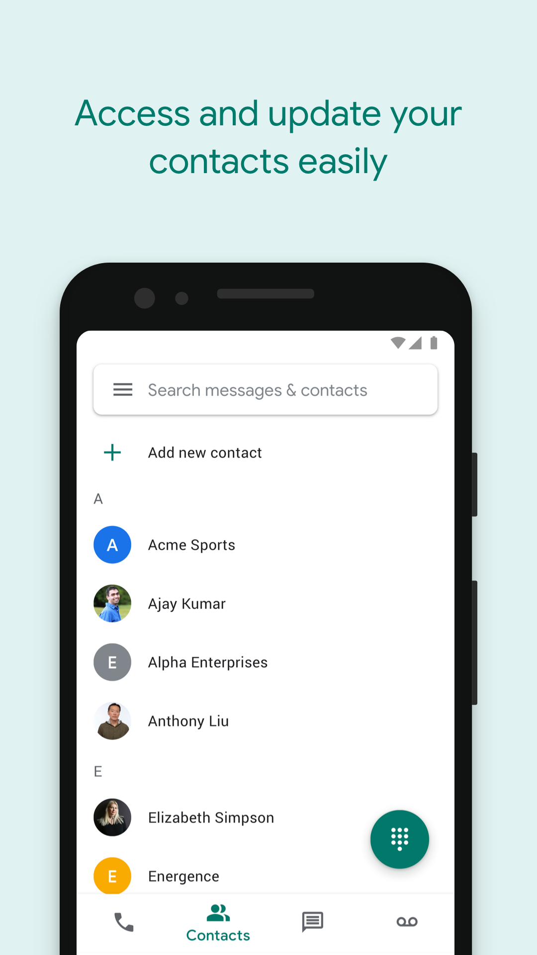 اسکرین شات 5 برنامه Google Voice
