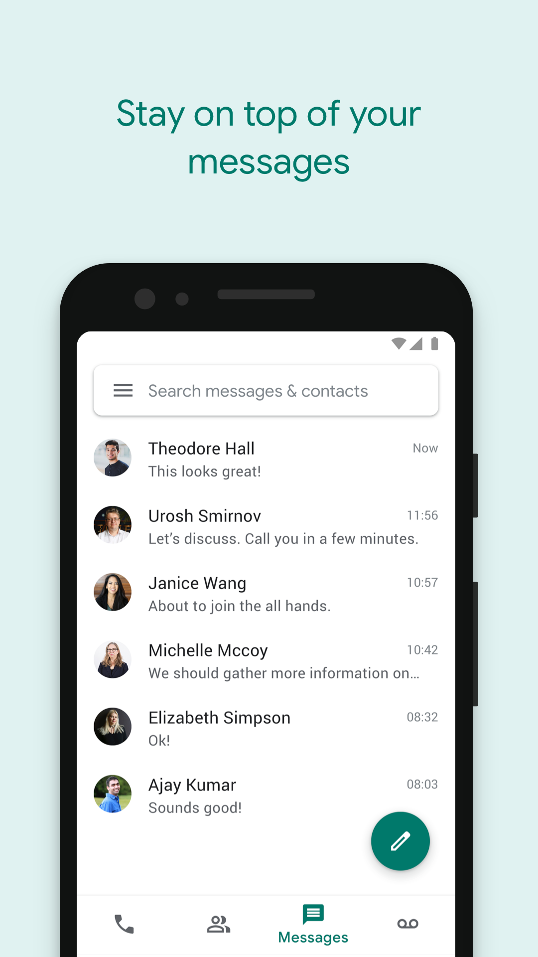 اسکرین شات 3 برنامه Google Voice