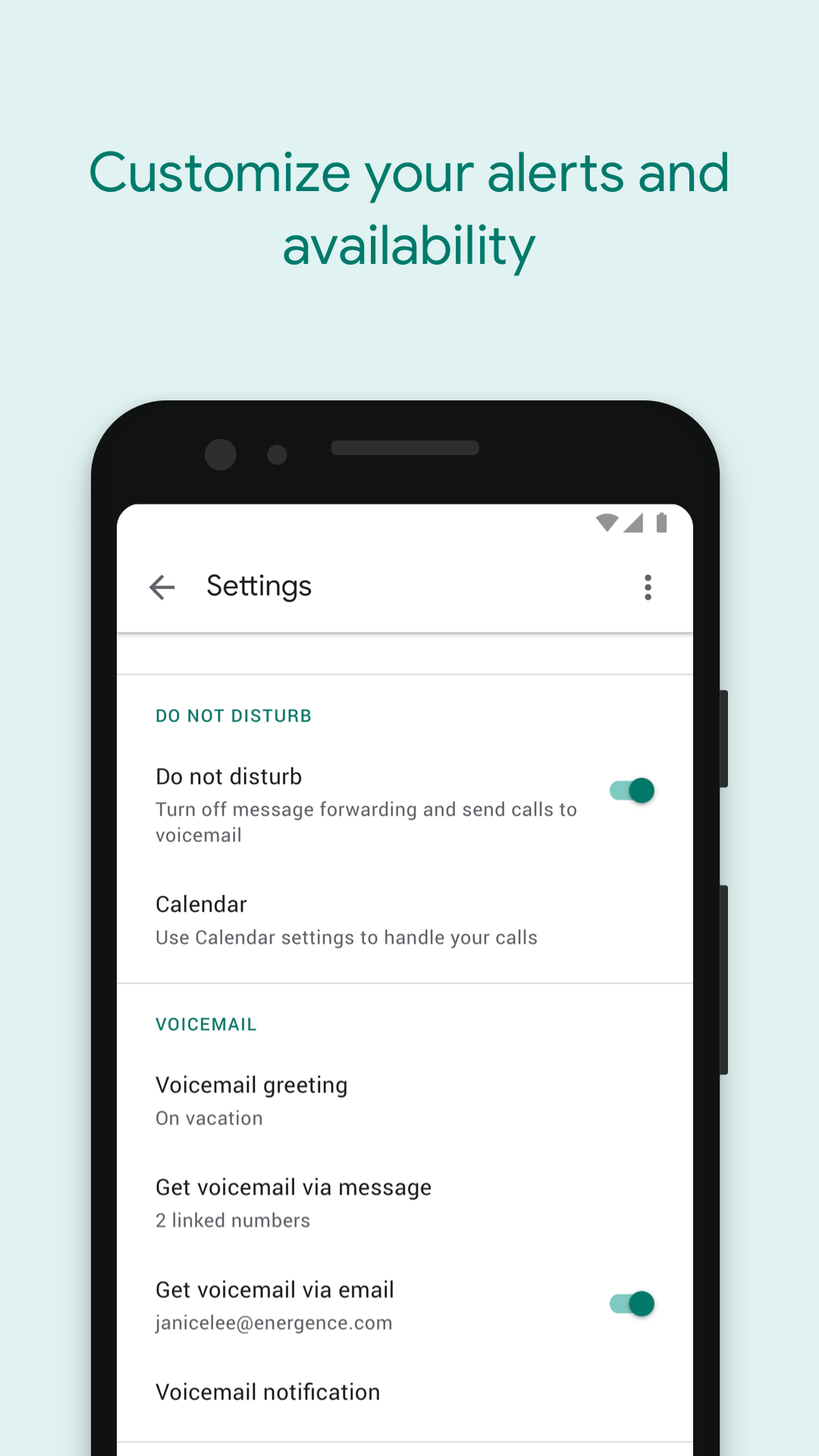 اسکرین شات 6 برنامه Google Voice