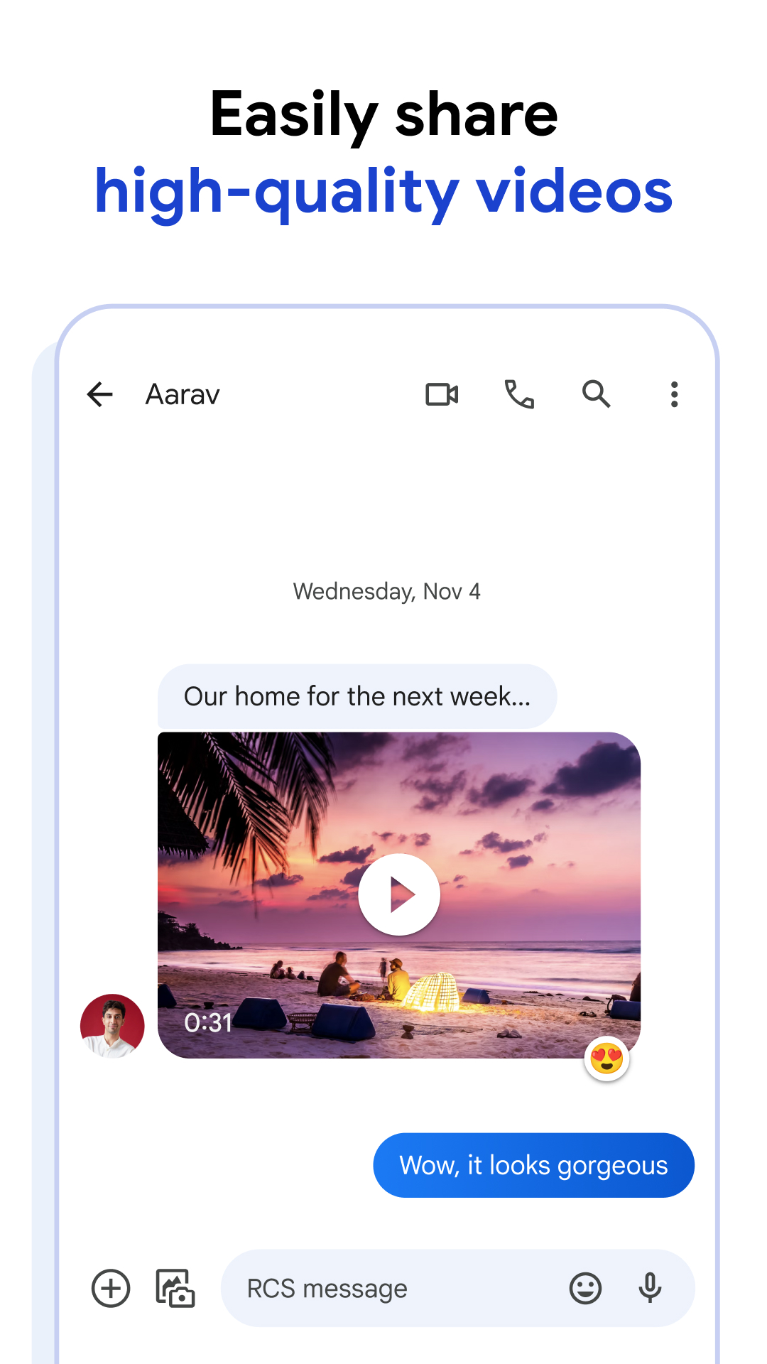 اسکرین شات 4 برنامه Google Messages