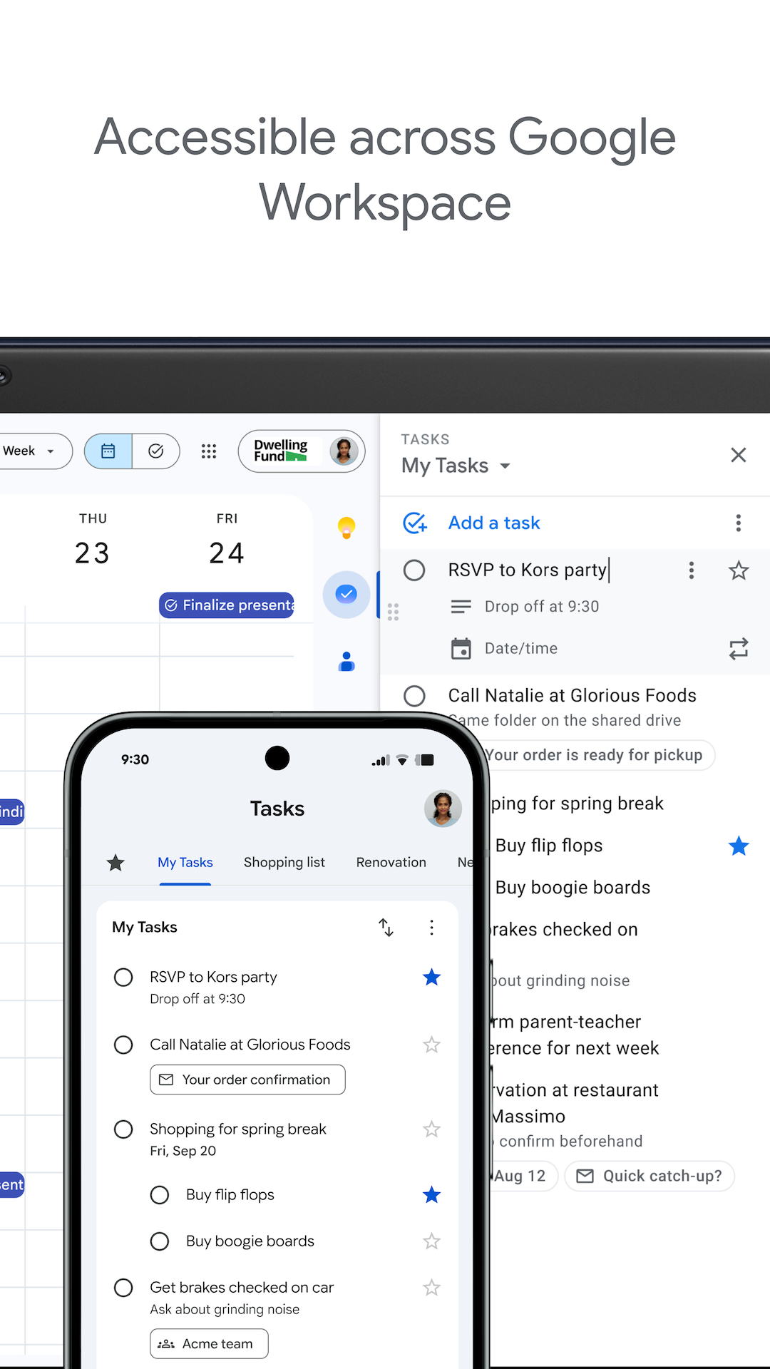 اسکرین شات 5 برنامه Google Tasks
