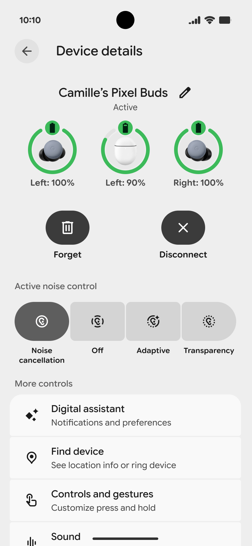 اسکرین شات 1 برنامه Google Pixel Buds