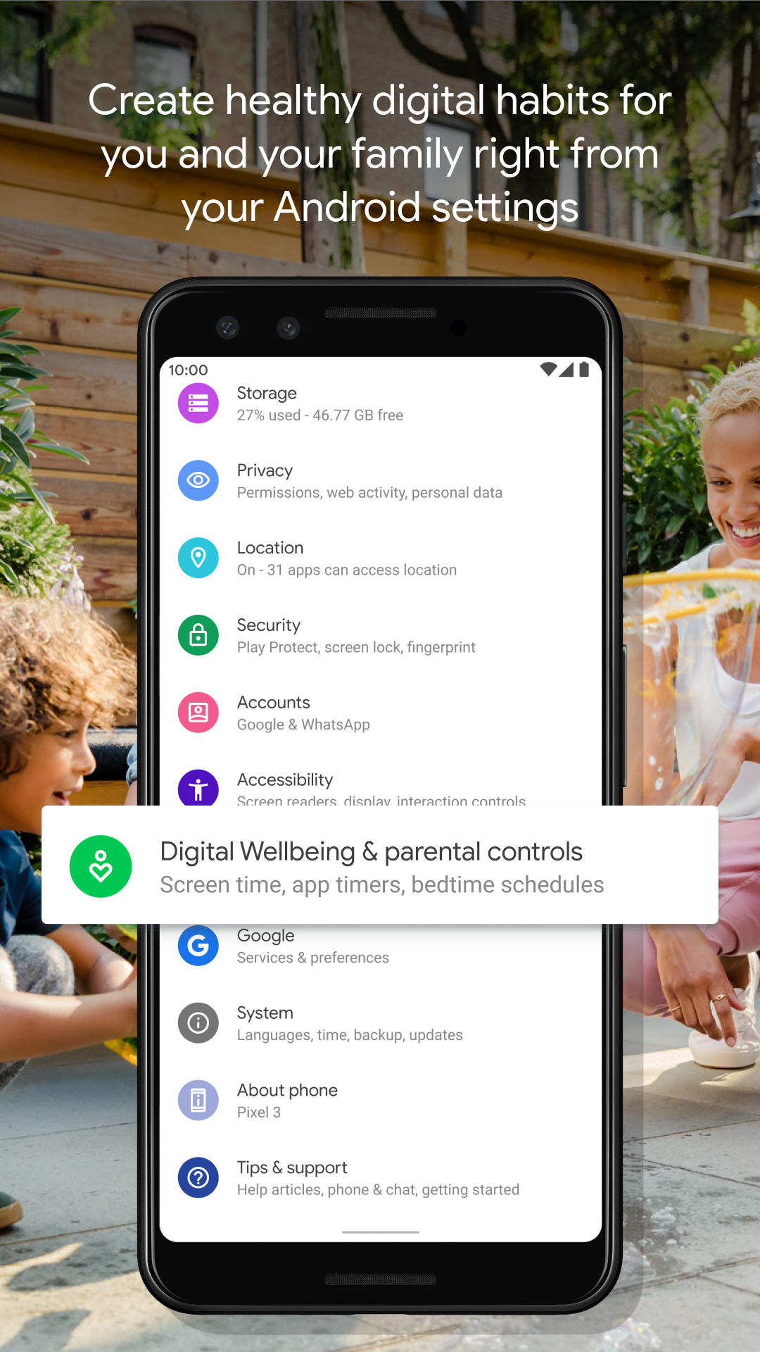 اسکرین شات 1 برنامه Digital Wellbeing