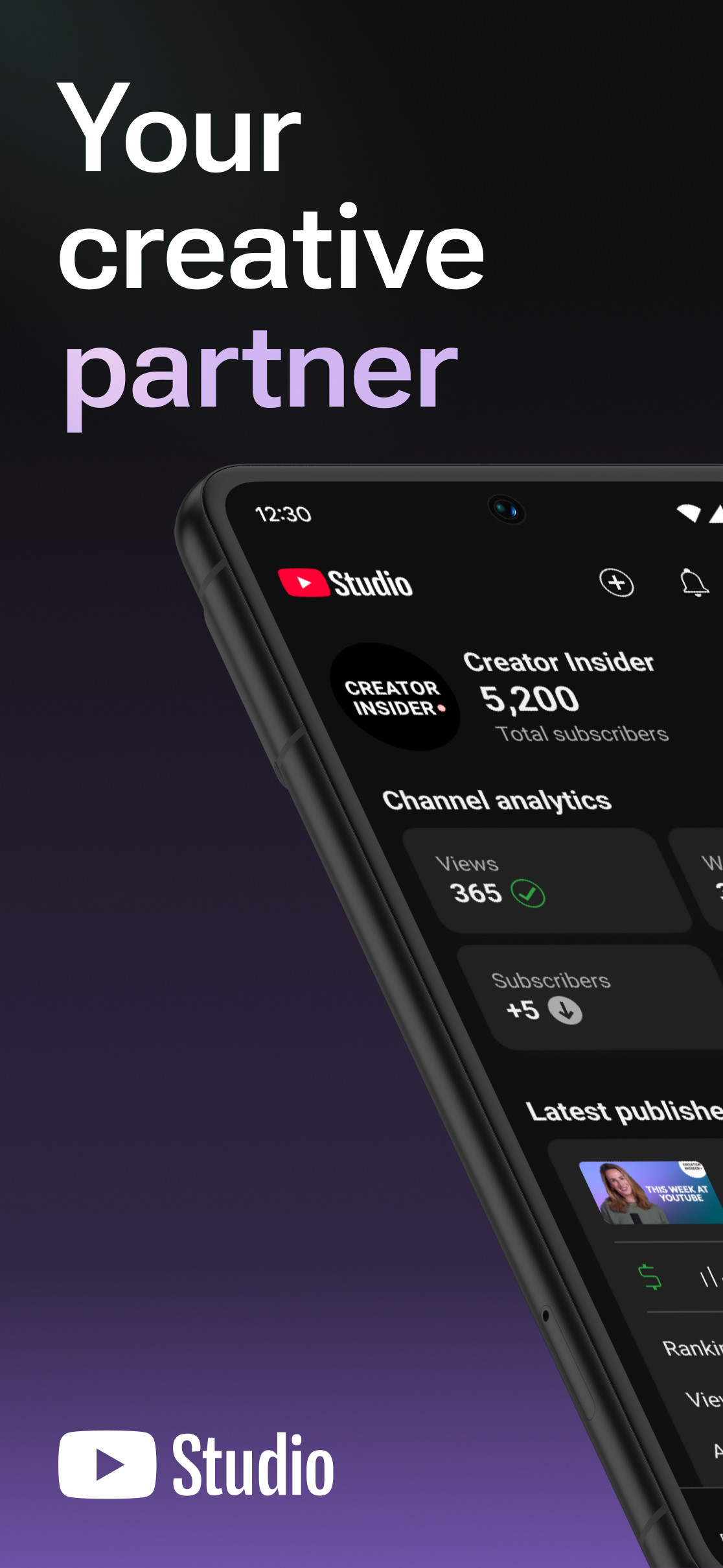 اسکرین شات 1 برنامه YouTube Studio