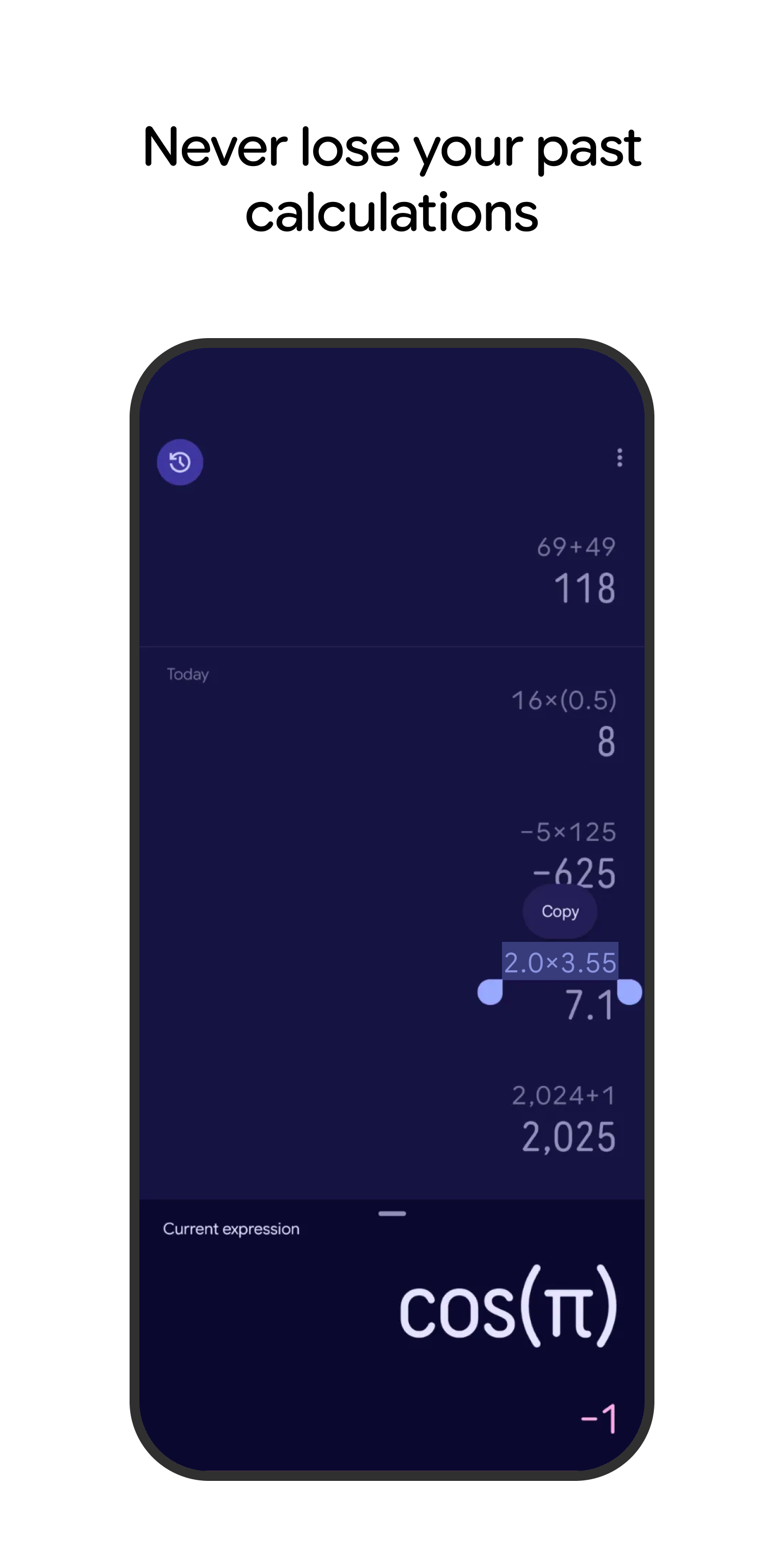 اسکرین شات 5 برنامه Calculator