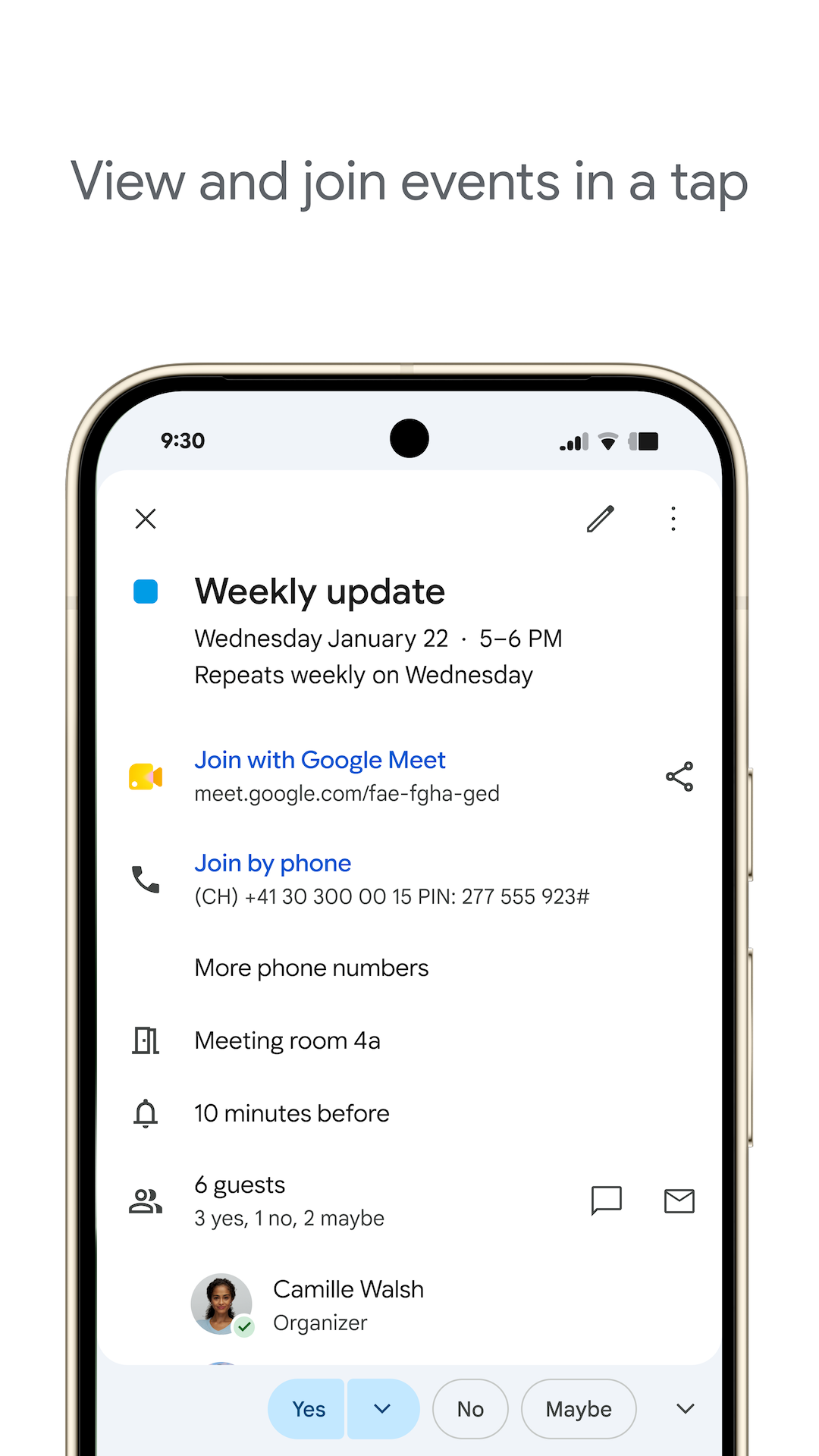 اسکرین شات 3 برنامه Google Calendar