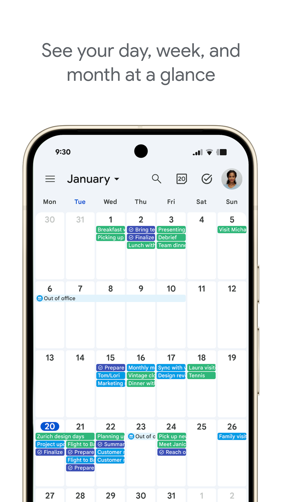 اسکرین شات 5 برنامه Google Calendar