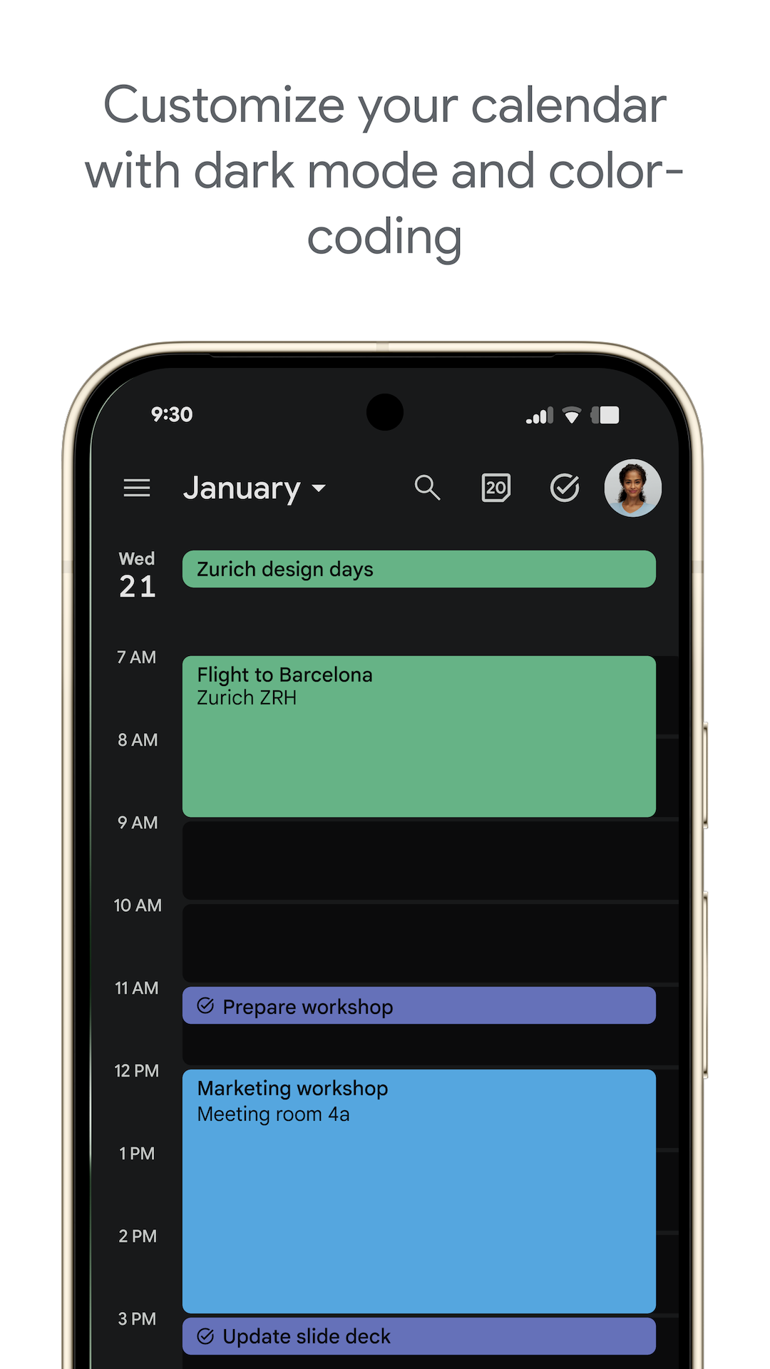 اسکرین شات 6 برنامه Google Calendar