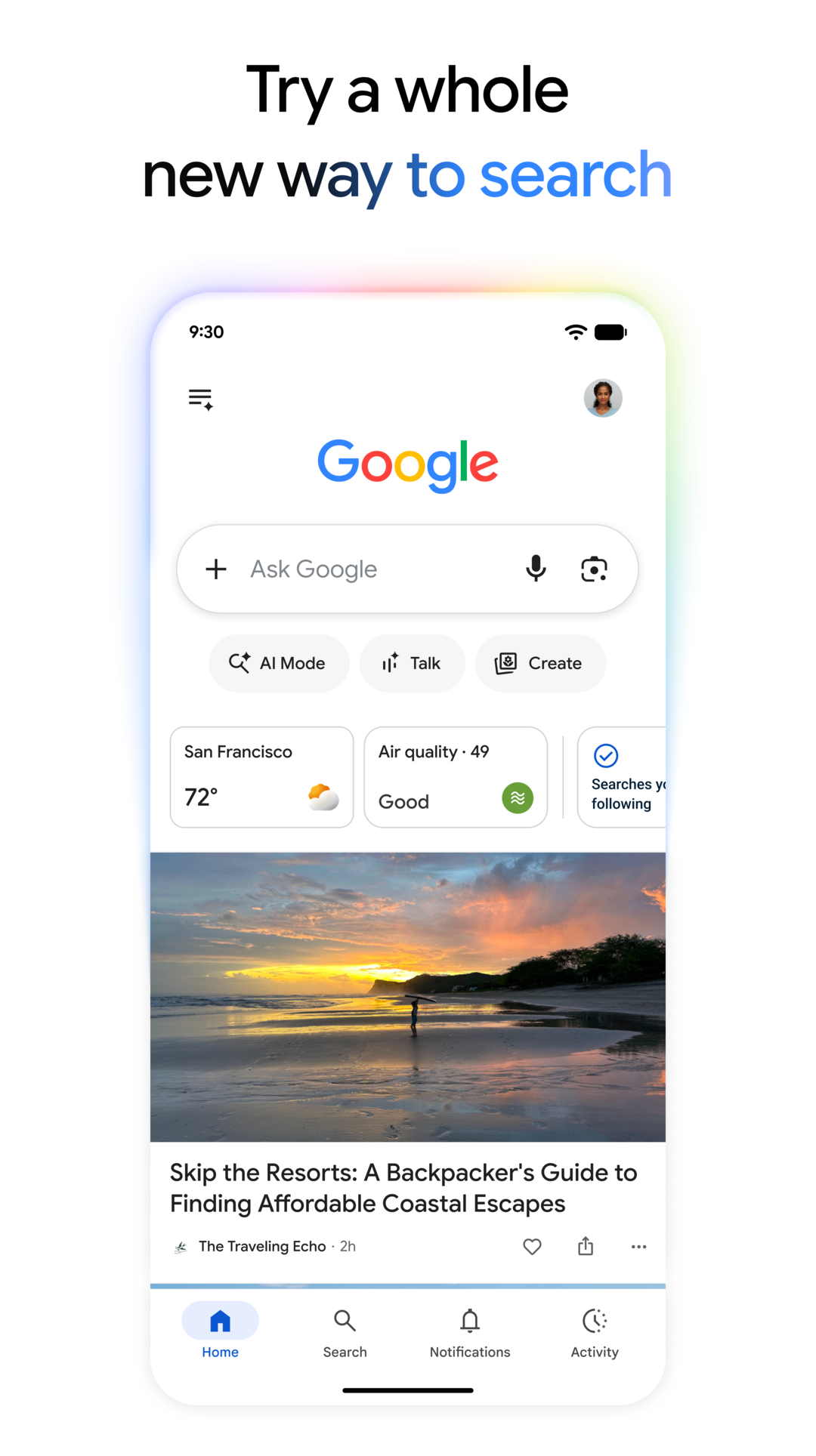 اسکرین شات 1 برنامه گوگل (Google)