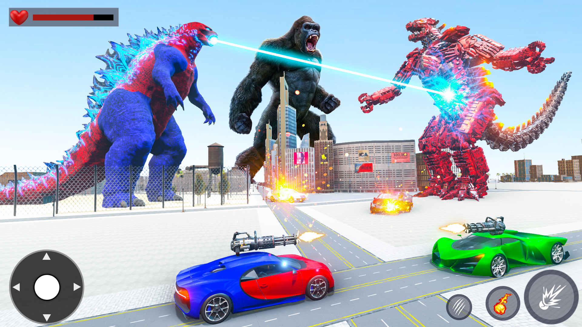 اسکرین شات 1 بازی Gorilla Robot Car: Robot Games