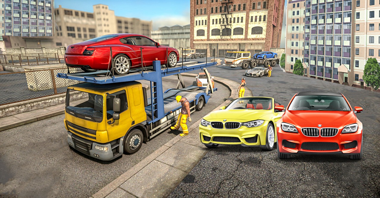 اسکرین شات 1 بازی cargo truck simulator car game
