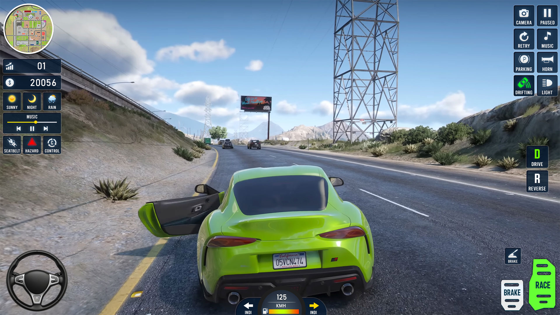 اسکرین شات 1 بازی Classic Car Drive Parking Game