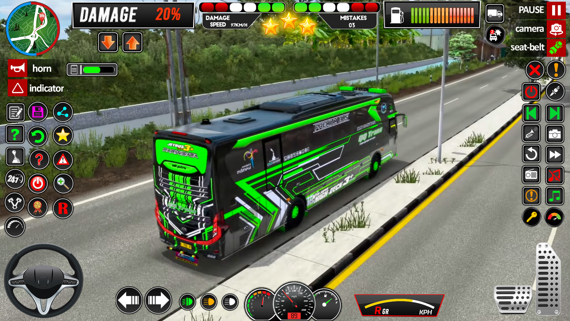 اسکرین شات 4 برنامه Bus Simulator Games - Bus Game