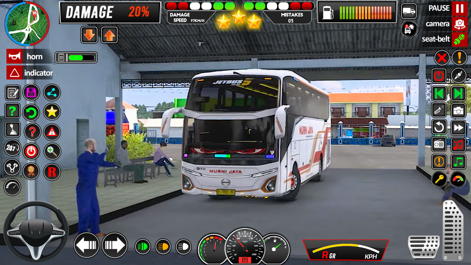 اسکرین شات 3 برنامه Bus Simulator Games - Bus Game