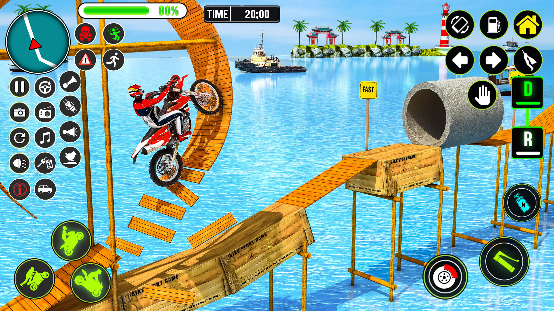 اسکرین شات 6 برنامه GT Bike Racing Game Moto Stunt