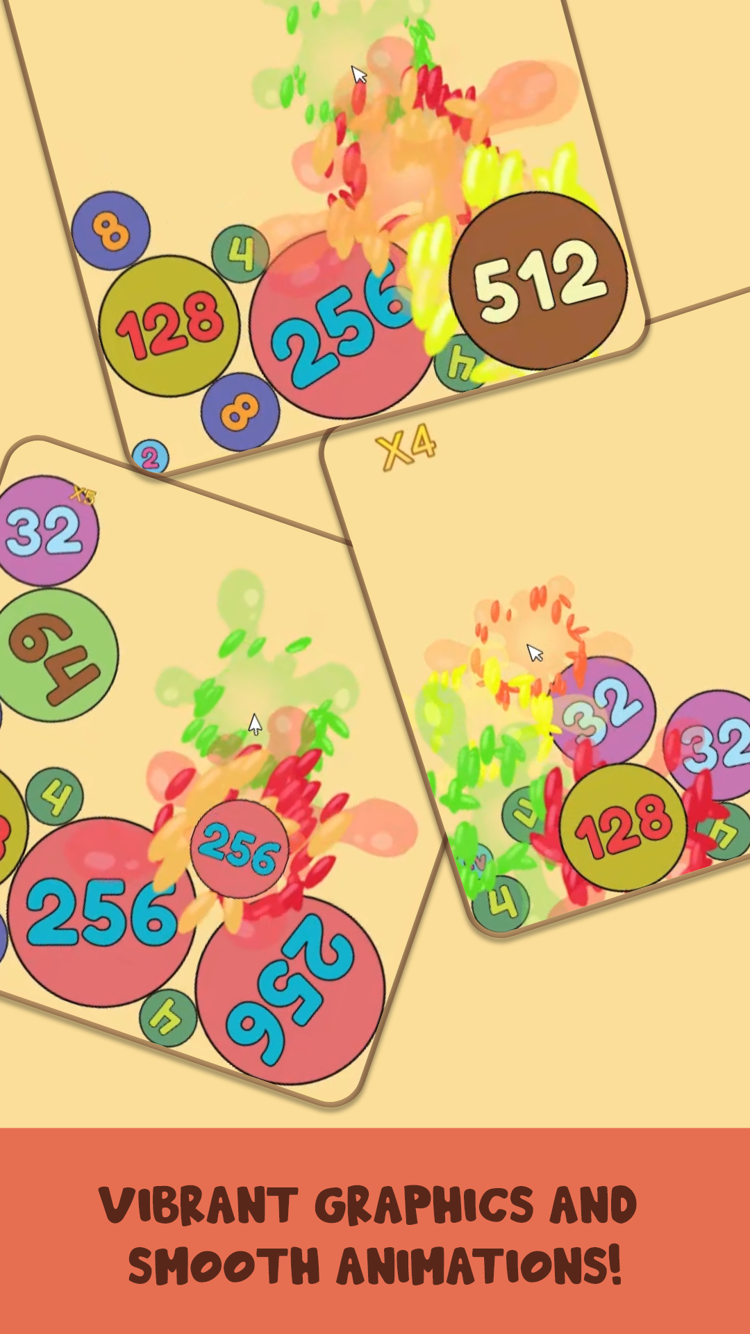 اسکرین شات 4 بازی 2048: Color Balls