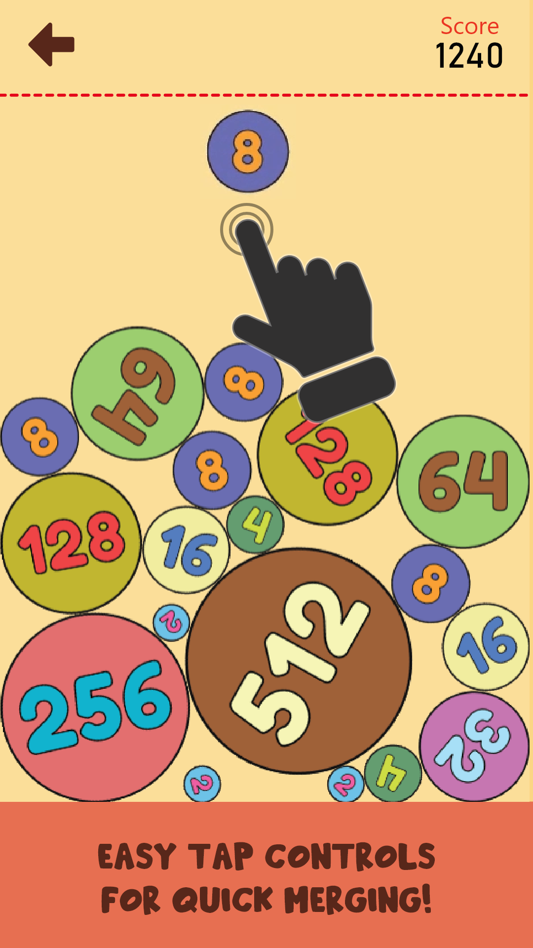اسکرین شات 2 بازی 2048: Color Balls