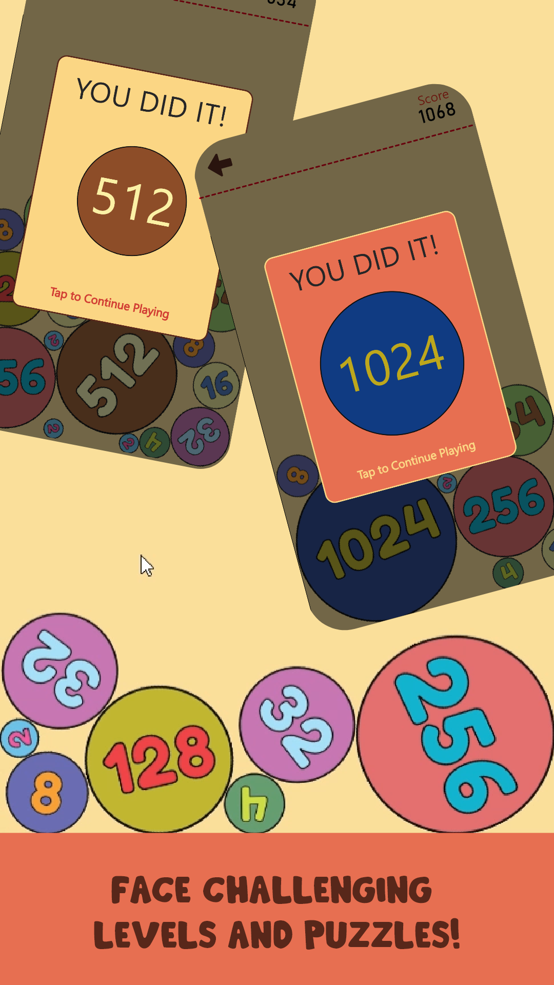 اسکرین شات 3 بازی 2048: Color Balls