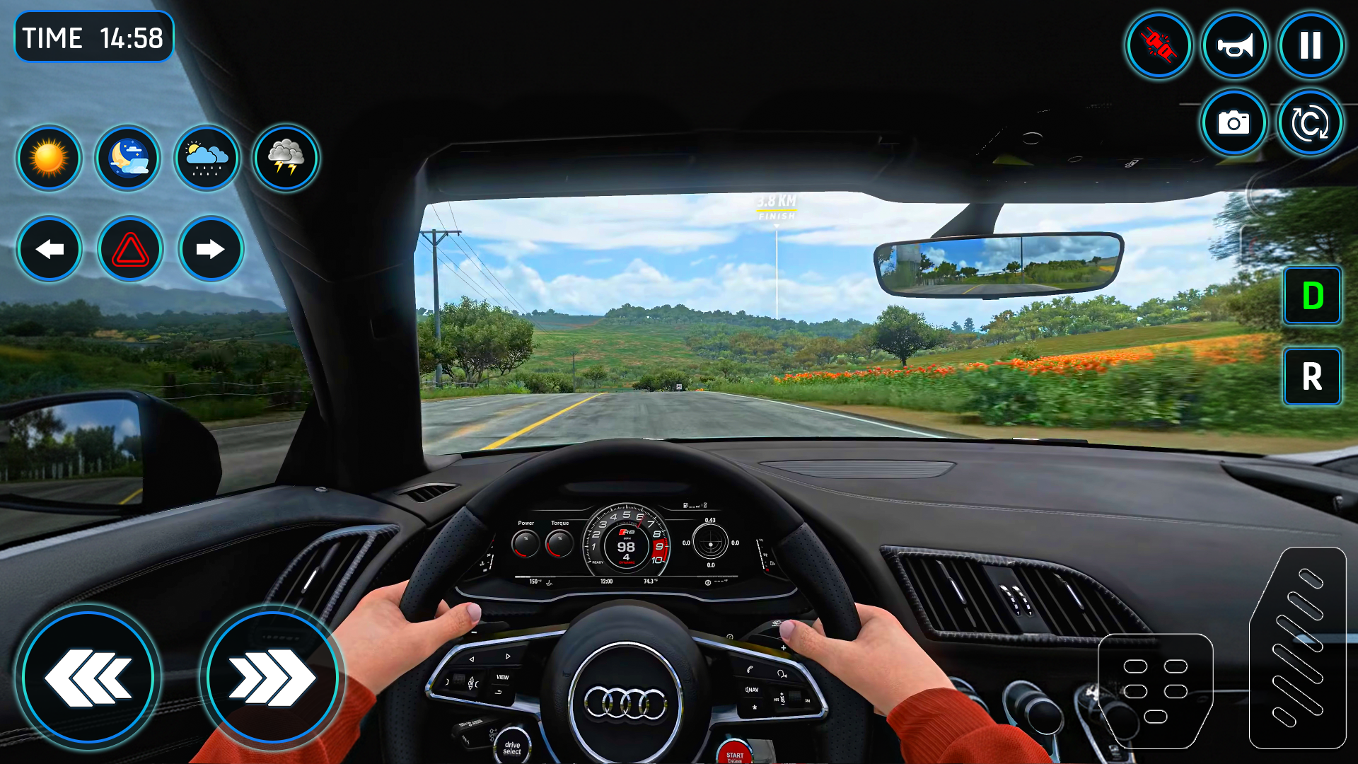 اسکرین شات 2 بازی Real Car Driving: Car Games 3D
