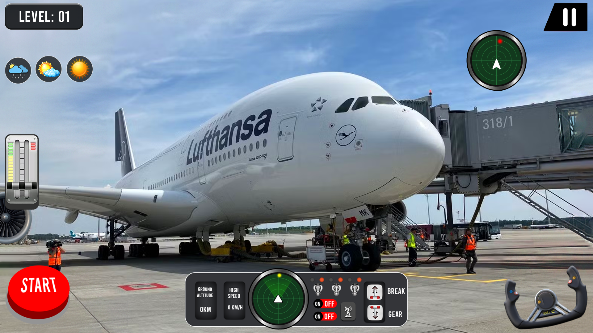 اسکرین شات 2 بازی City Airplane Flight Simulator