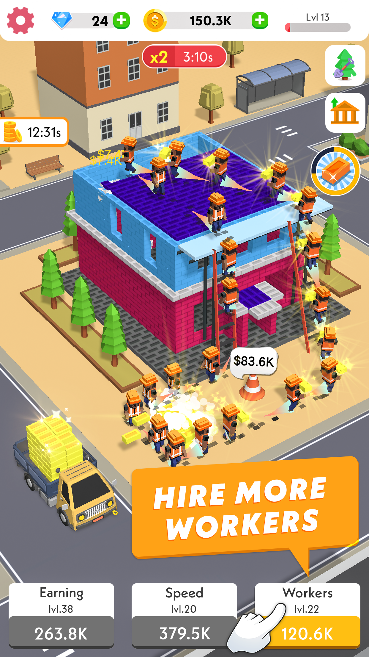 اسکرین شات 3 بازی Idle Construction 3D