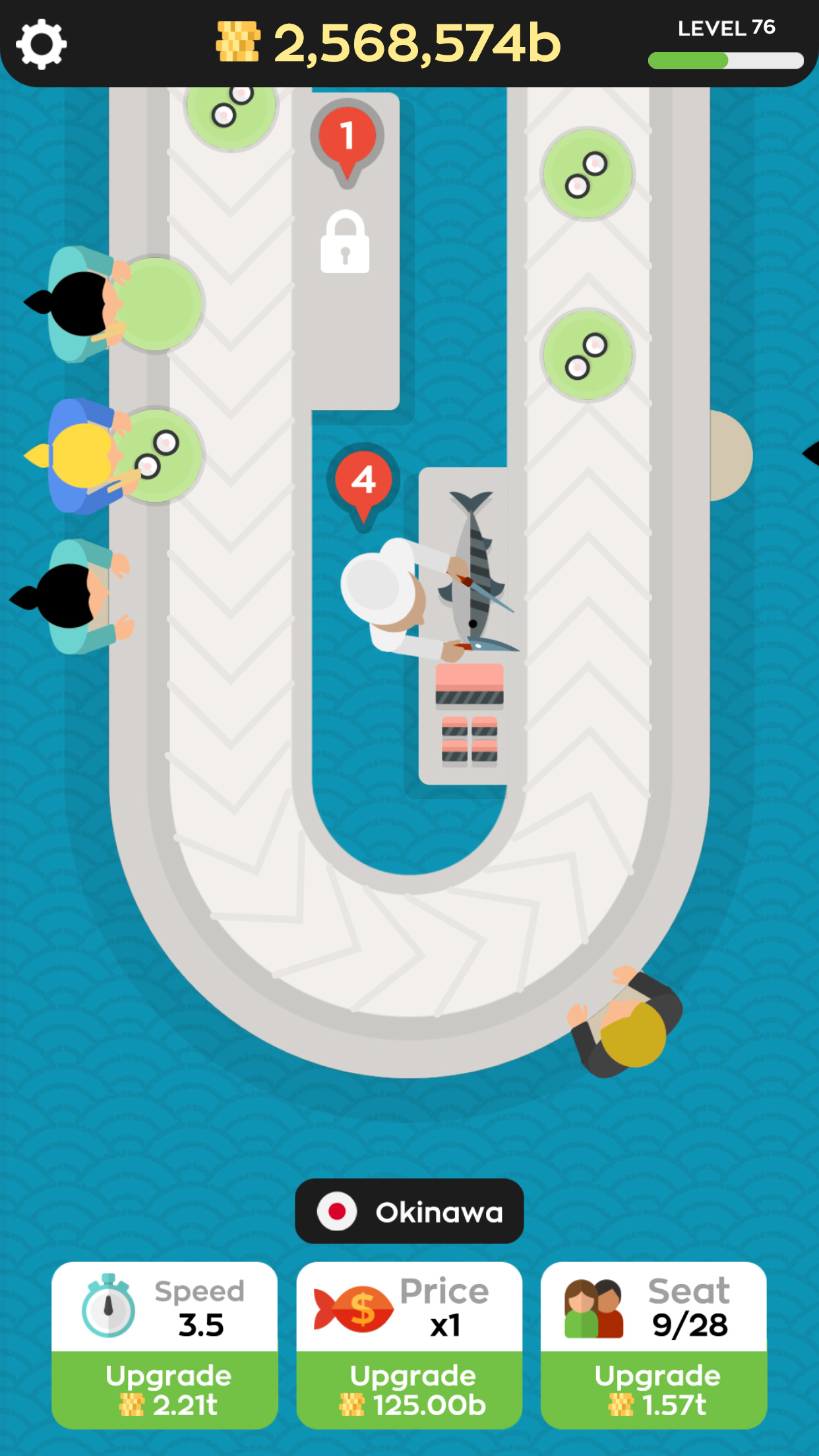 اسکرین شات 1 بازی Sushi Bar Idle