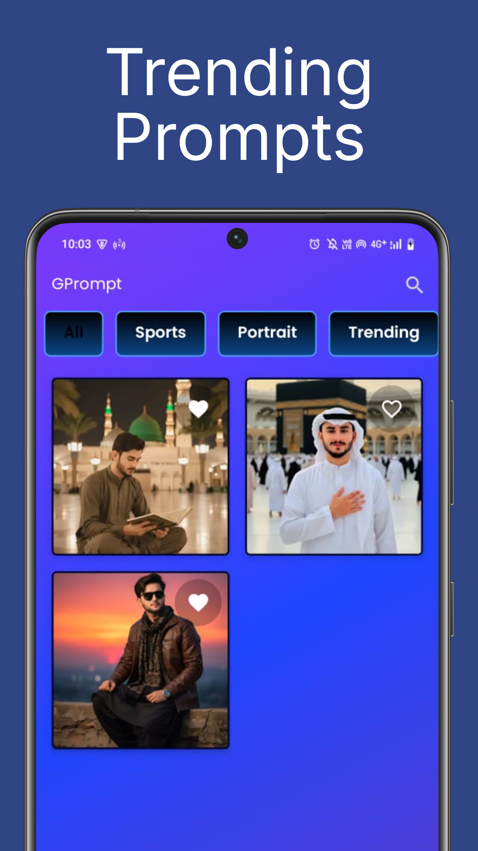 اسکرین شات 4 برنامه GPrompt : Ai Photo Prompts