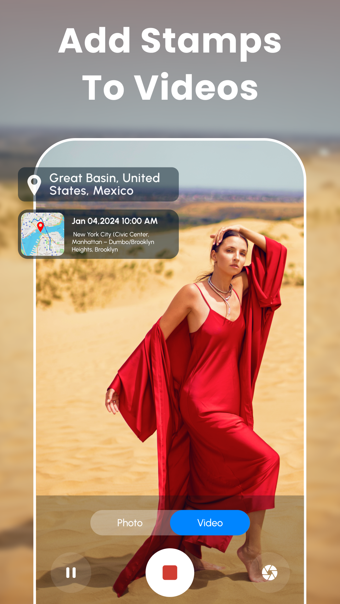 اسکرین شات 2 برنامه GPS Camera Photo Time Stamp