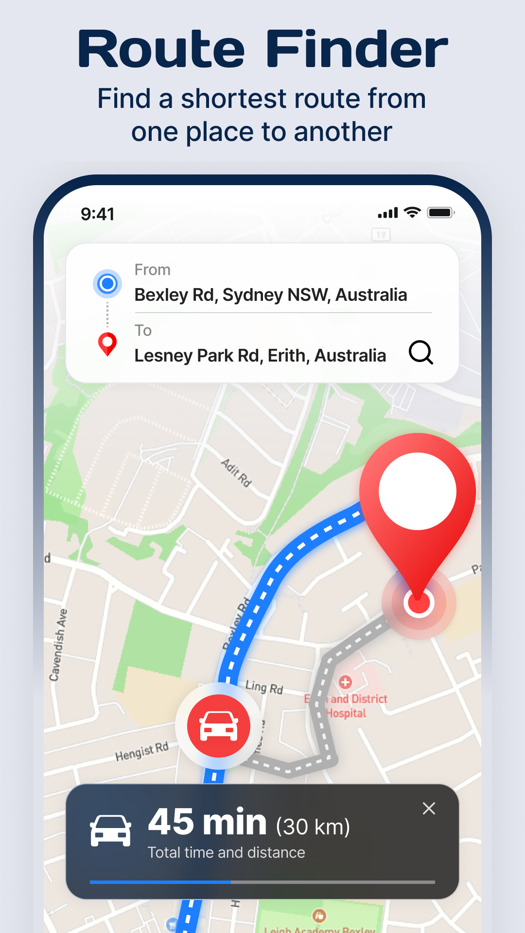 اسکرین شات 1 برنامه GPS Navigation: Live Earth Map