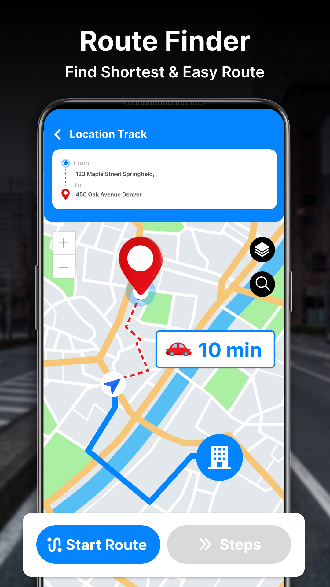 اسکرین شات 1 برنامه GPS Navigation Map Route Find