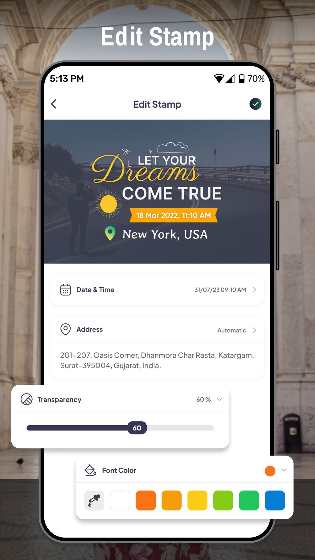 اسکرین شات 3 برنامه Tagofy - Geotag Map Camera