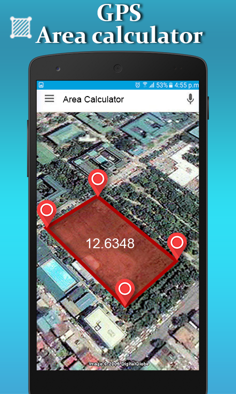 اسکرین شات 1 برنامه Gps Area Calculator for Land