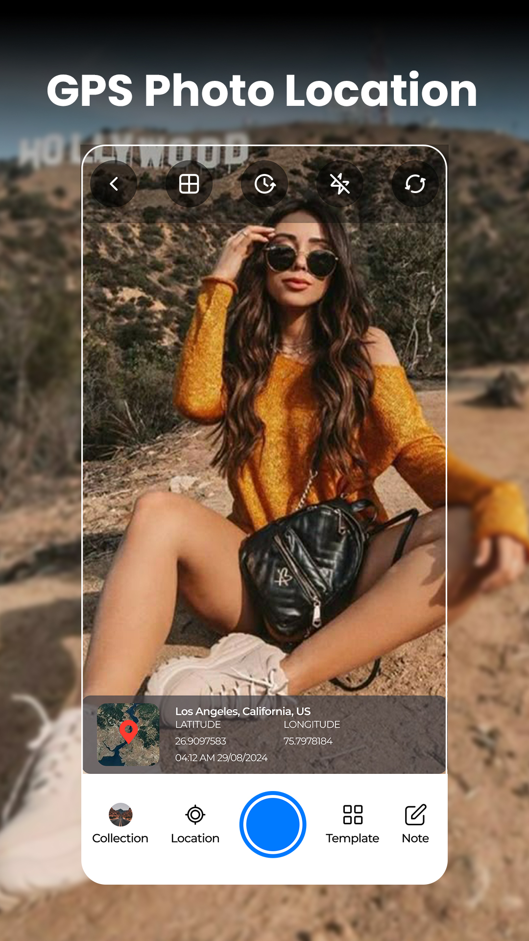 اسکرین شات 1 برنامه GPS Camera: Geotag Photos