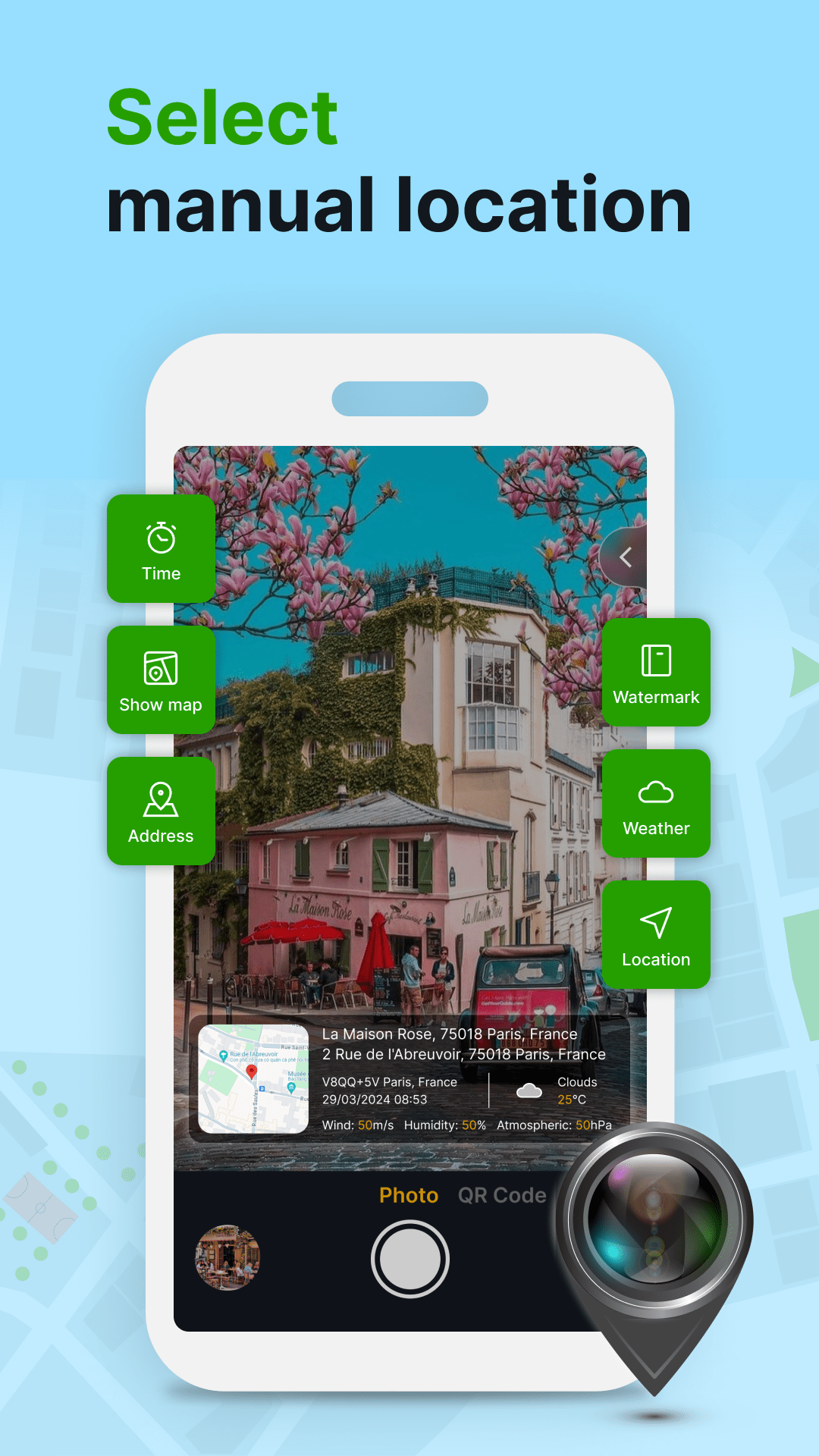اسکرین شات 3 برنامه GPS Geotag Photos & Camera Map