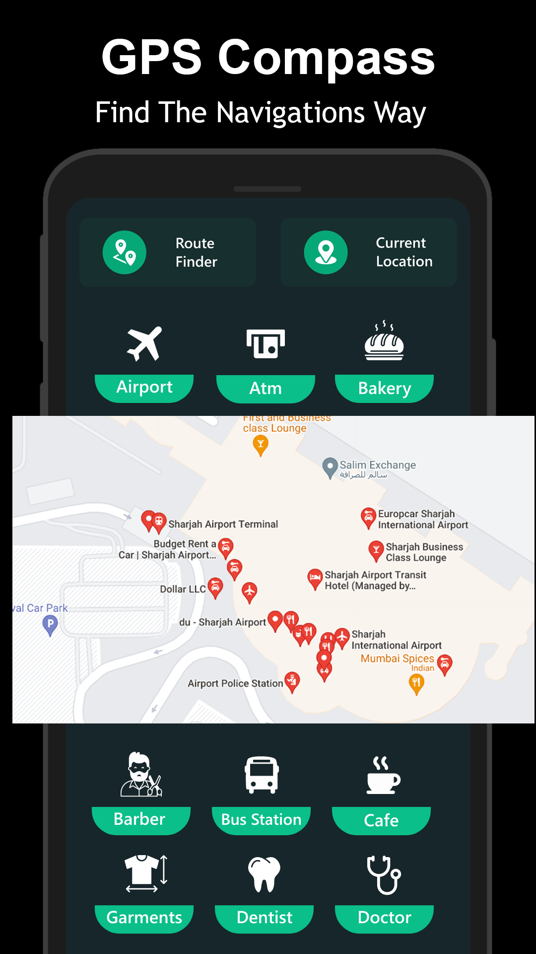 اسکرین شات 6 برنامه GPS Compass Direction finder