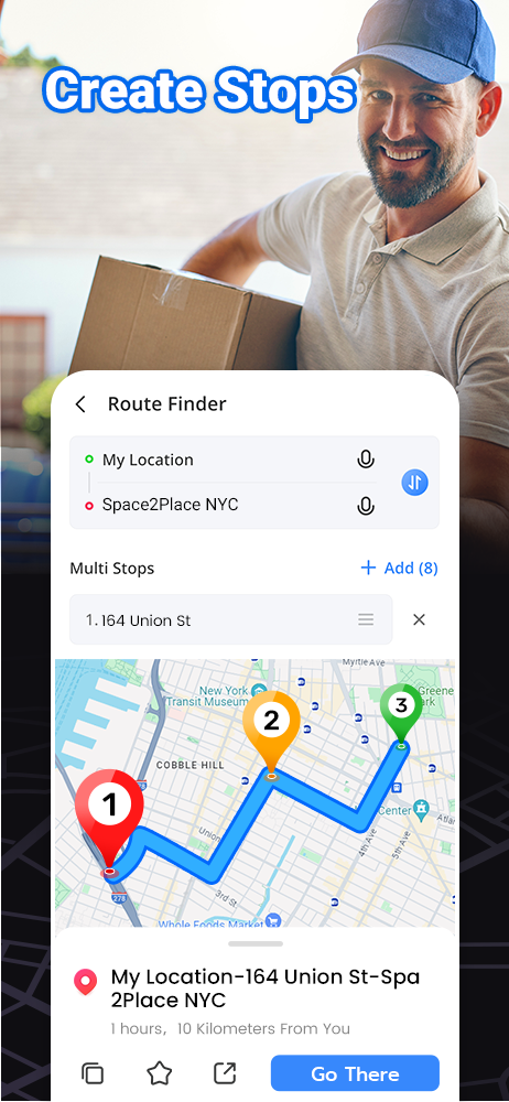 اسکرین شات 4 برنامه GPS Map: Navigator for Driving