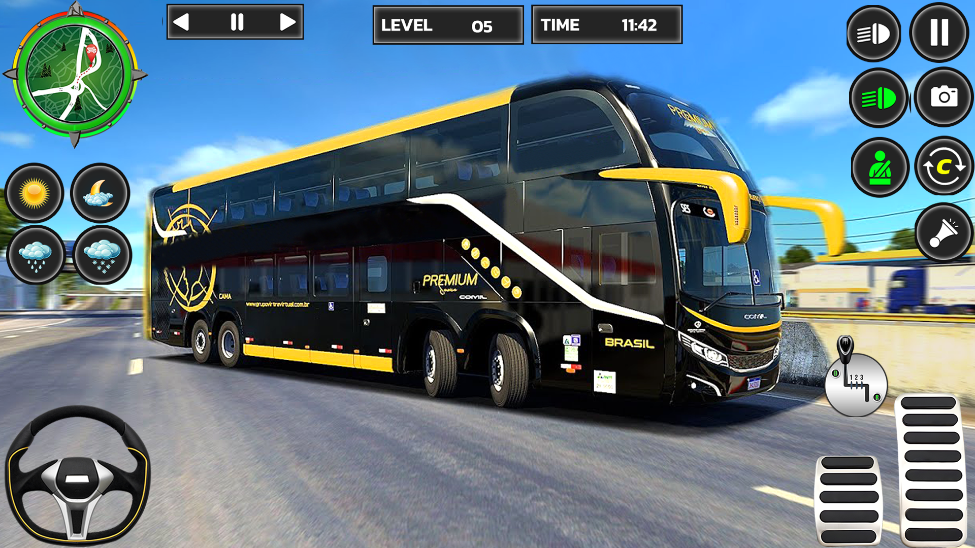 اسکرین شات 2 بازی Bus Driving Bus Transport Game