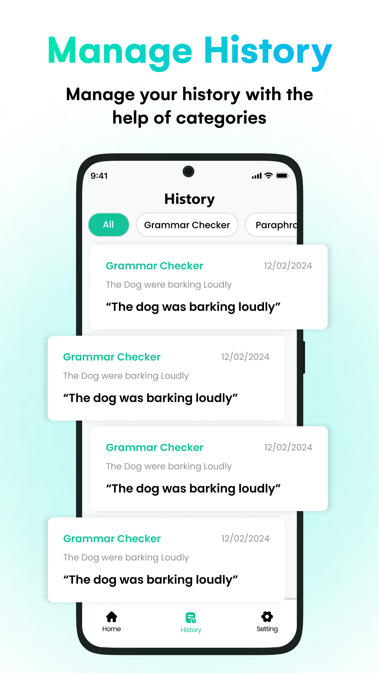 اسکرین شات 8 برنامه Grammar Checker - Spell Check