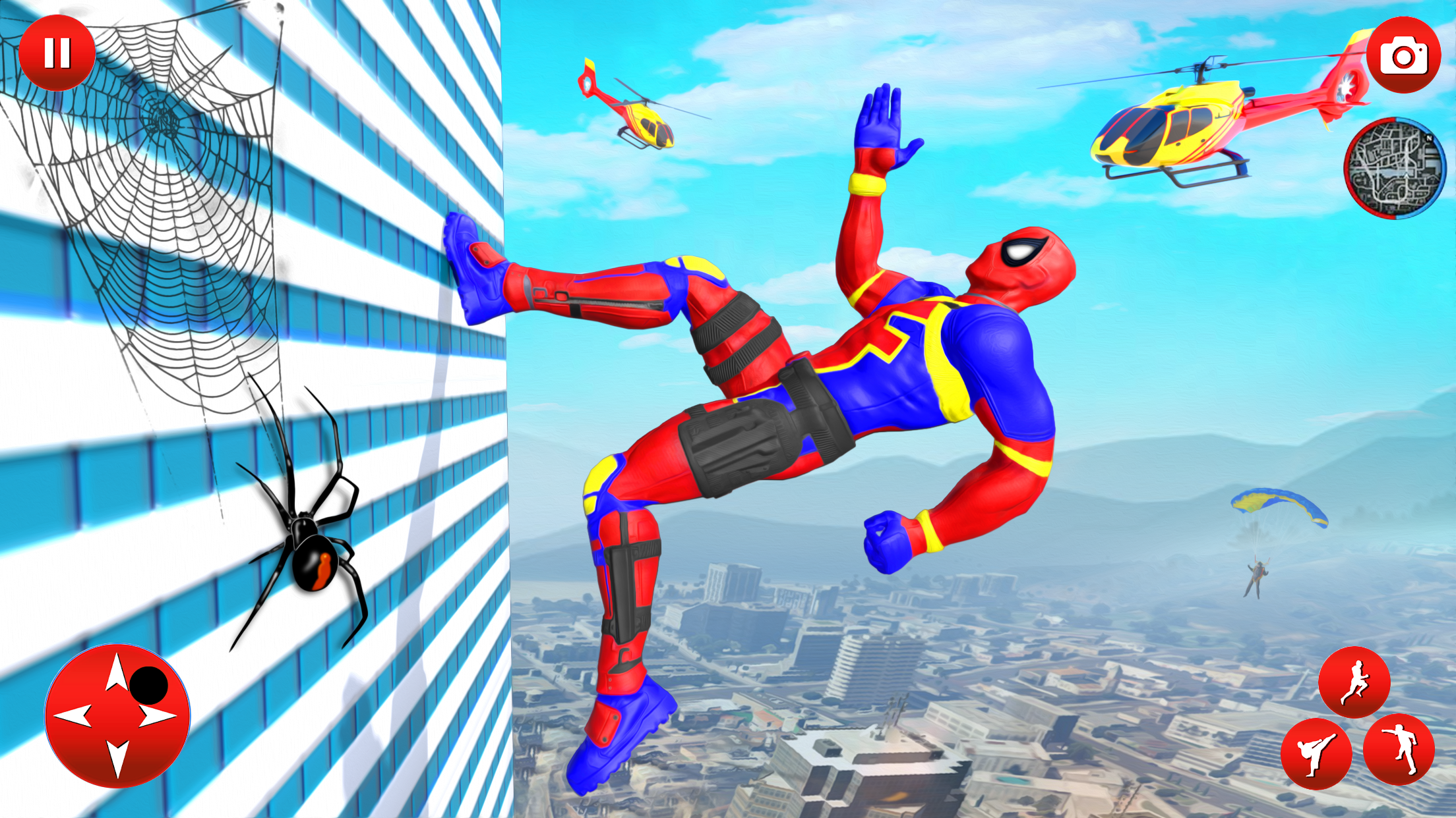 اسکرین شات 1 برنامه Police Speed Hero: Rope Hero