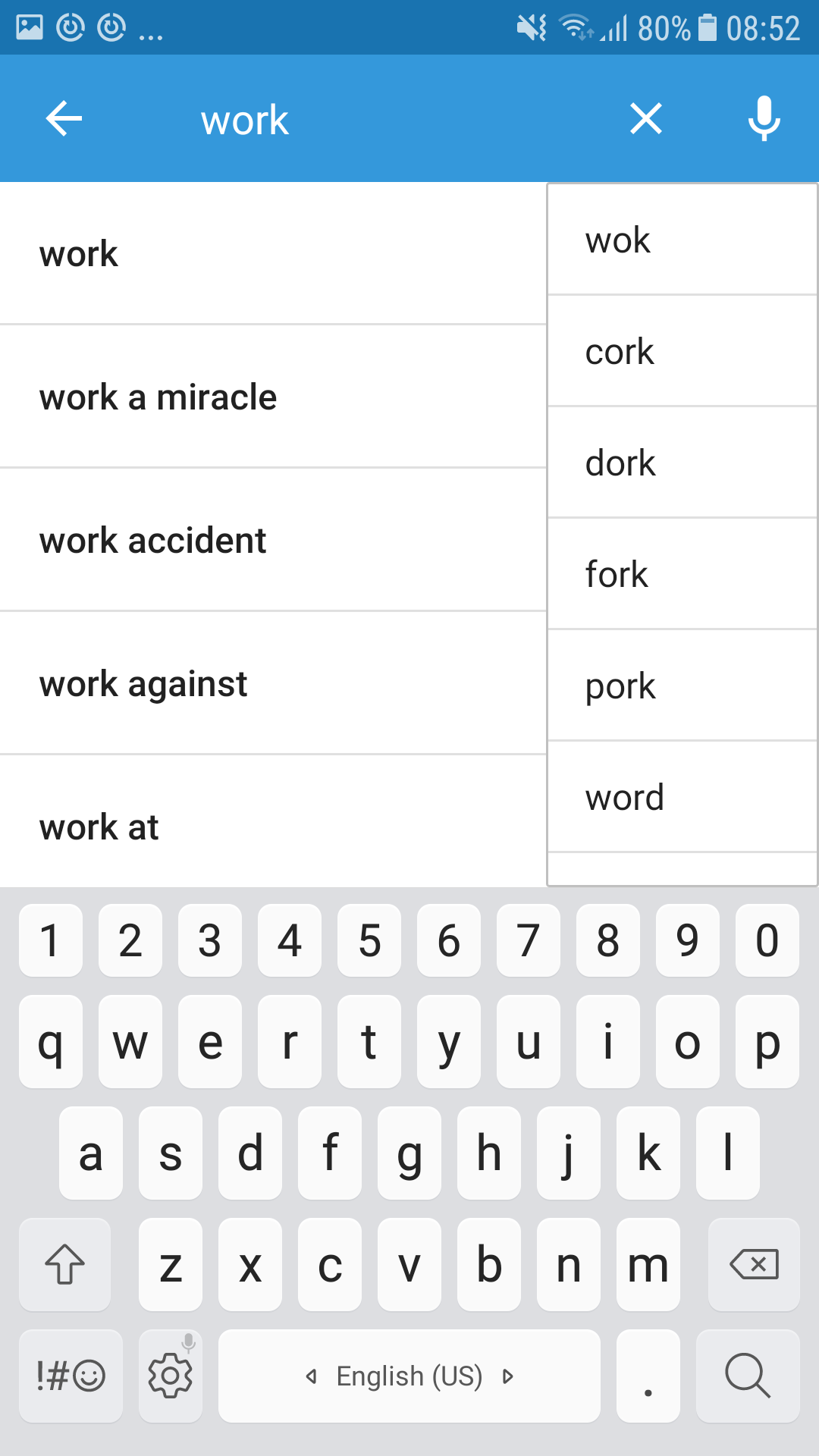 اسکرین شات 3 برنامه Korean Dictionary & Translator