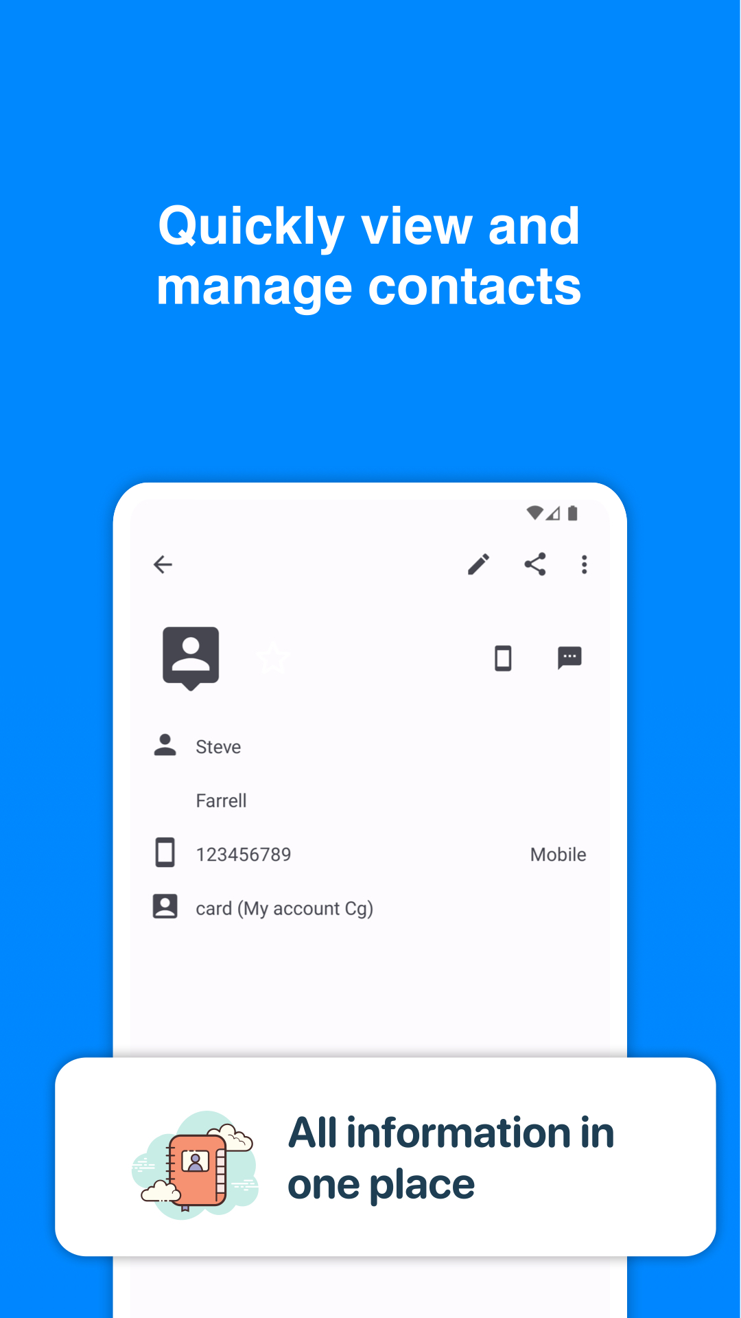 اسکرین شات 2 برنامه SyncCloud for iContacts