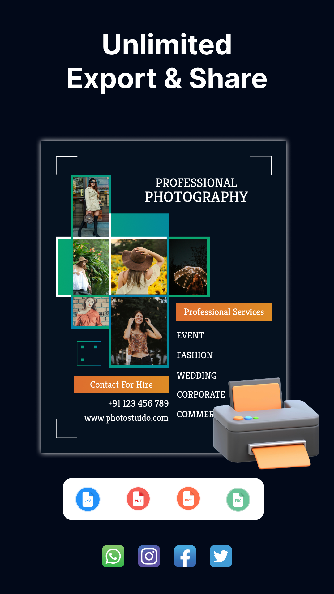 اسکرین شات 7 برنامه Flyer Maker, Poster & Banner
