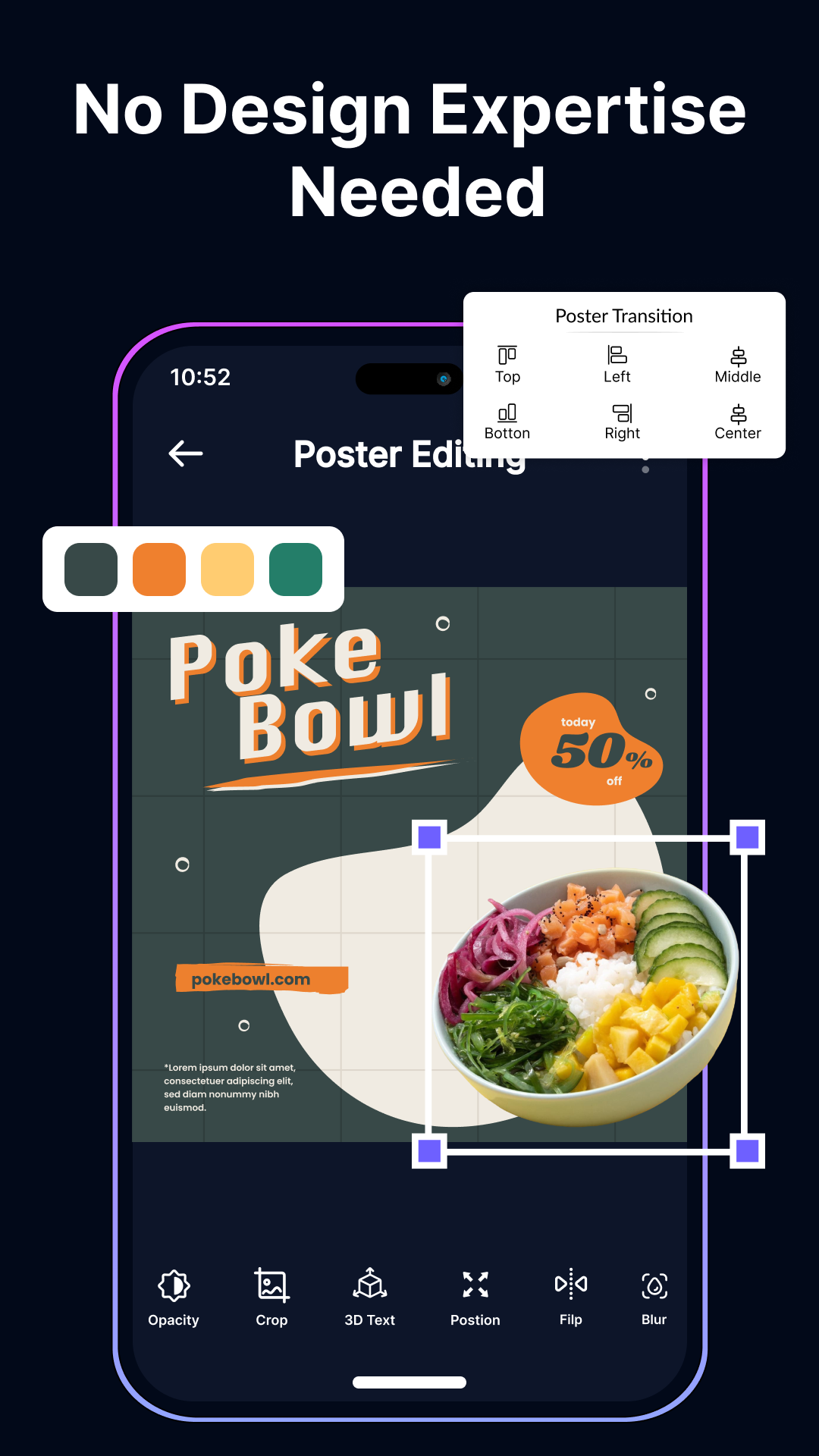 اسکرین شات 5 برنامه Flyer Maker, Poster & Banner