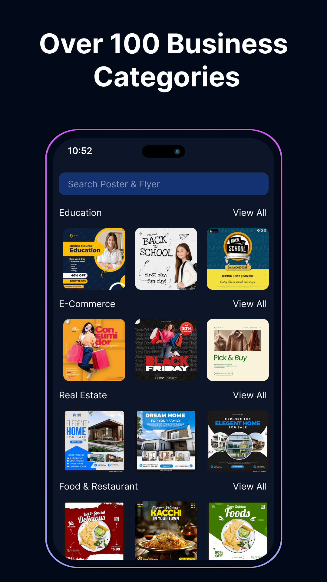 اسکرین شات 3 برنامه Flyer Maker, Poster & Banner