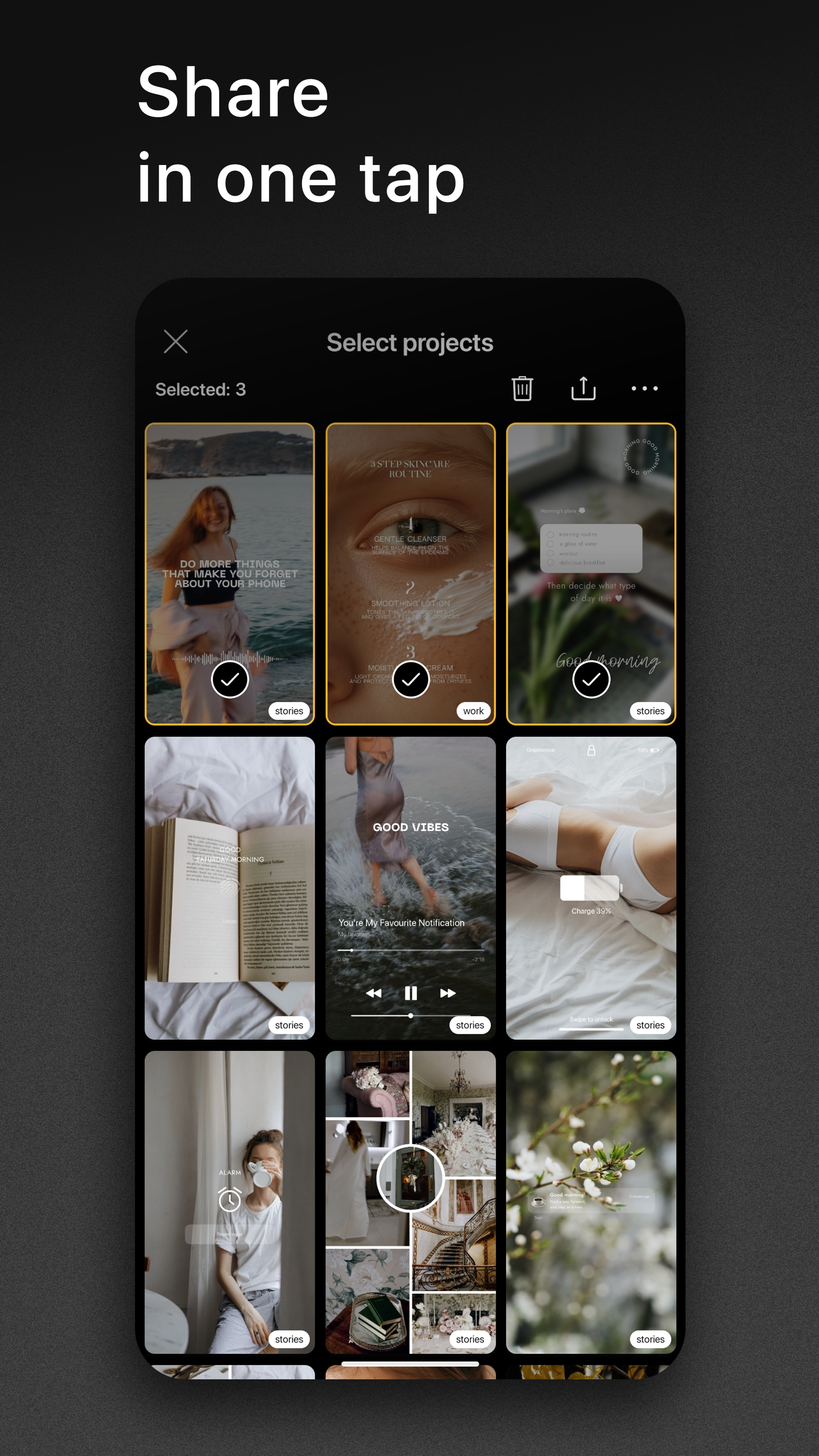 اسکرین شات 7 برنامه Graphionica: insta story maker