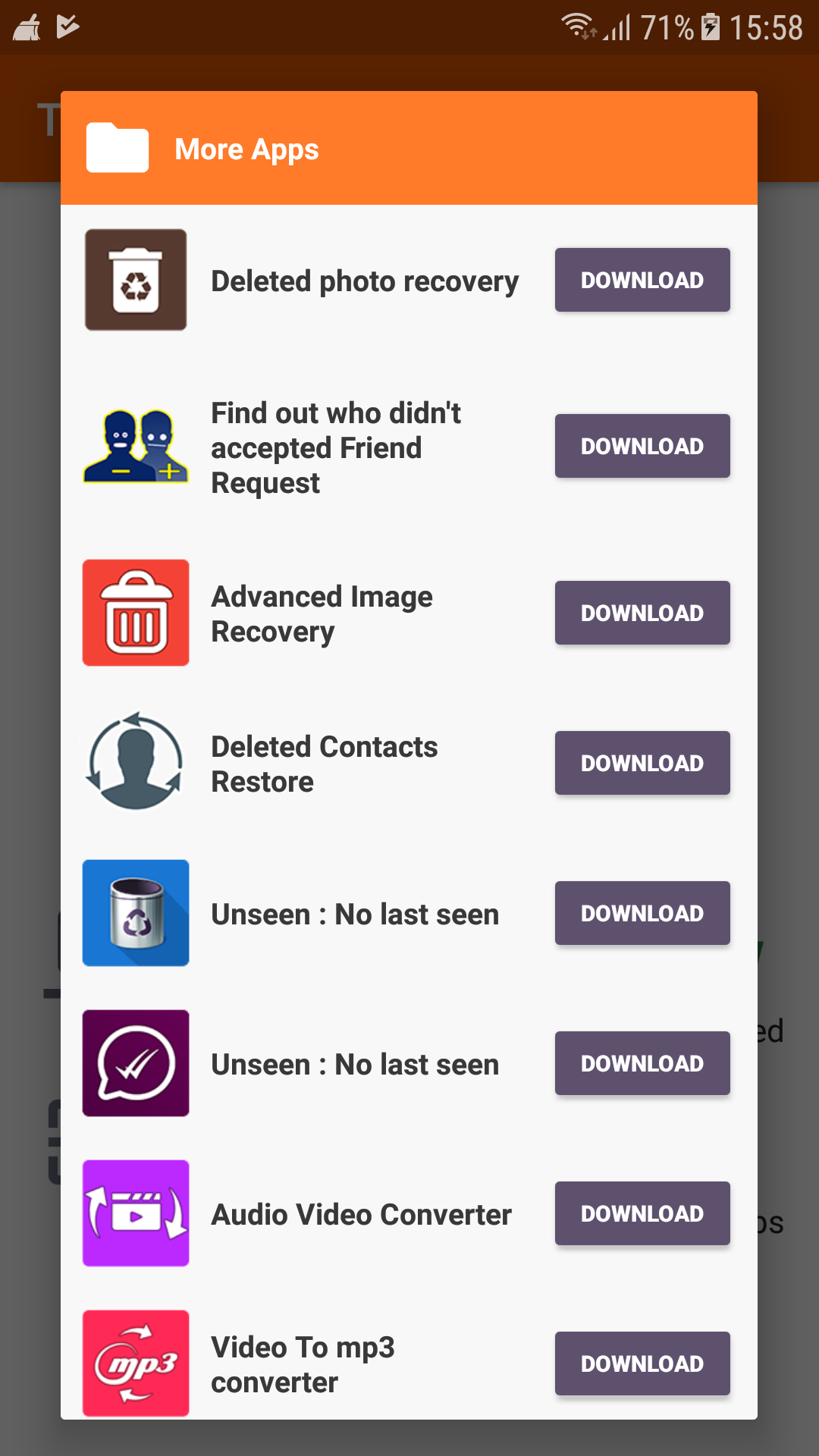 اسکرین شات 8 برنامه TrashDigger : Files Recovery